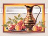 Набор для вышивки "Натюрморт с персиками" 1 шт. ("Panna" Н-0295) 38см х 24.5см