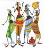 Набор для вышивки "Африканочки-подружки" 1 шт. ("Panna" НМ-0739) 38см х 43см