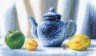 Набор для вышивки "Синий чайник" 1 шт. ("Panna" Н-0401) 26.5см х 16см