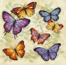 Набор для вышивки "Обилие бабочек" 1 шт. ("Dimensions" 35145) 28см х 28см