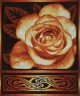 Набор для вышивки "Золотистая роза" 1 шт. ("Panna" Ц-1021) 30см х 34см
