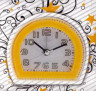 Часы-будильник кварцевый 1 шт. (3010) 8см х 7.5см х 3.5см 85 гр. пластик