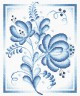 Набор для вышивки "Синие розы" 1 шт. ("Panna" Ц-0254) 18см х 23см