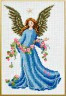 Набор для вышивки "Ангел с розами" 1 шт. ("Panna" Ф-0437) 15см х 23см