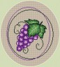 Набор для вышивки "Маленький виноград" 1 шт. ("Panna" Ф-0056) 17см х 21см