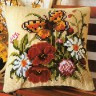 Набор для вышивки "Полевые цветы" (подушка) 1 шт. ("Vervaco" 1200/496) 40см х 40см