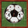 Набор для вышивки "Часы. Футбольный мяч" 1 шт. ("Panna" Ч-1394) 22см х 22см