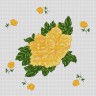 Набор для вышивки "Солнечная роза" 1 шт. ("Panna" Ц-0054) 28см х 28см