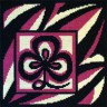 Набор для вышивки "Символ гармонии (черно-борд.)" подушка 1 шт. ("Panna" ПД-493) 36см х 36см