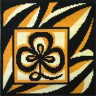 Набор для вышивки "Символ гармонии (черно-коричн.)" подушка 1 шт. ("Panna" ПД-493) 36см х 36см