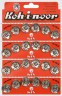 Кнопки пришивные №7 блистер 6 шт. (KOH-I-NOOR KIN1000) 18мм металл