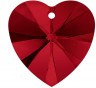 Подвеска сердце цветная набор 2 шт. ("Сваровски" 6228) 10.3мм х 10мм стекло