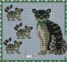 Набор для вышивки "Семейство кошек" 1 шт. ("Panna" Ж-0389) 11.3см х 10.5см