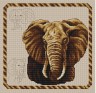 Набор для вышивки "Слон" 1 шт. ("Panna" Ж-0168) 24.3см х 23.4см