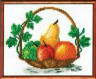 Набор для вышивки "Корзина с фруктами" 1 шт. ("Инкомтех") 23см х 19см