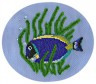 Набор для вышивки "Рыбка-хирург" 1 шт. ("Кларт" 8-021) 15см х 15см
