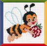 Набор для вышивки "Пчелка" 1 шт. ("М.П.Студия" нв 008) 15см х 16см