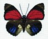 Набор для вышивки "Бабочка Агриас Клаудина" 1 шт. ("Астра" 096) 13.7см х 16.7см