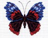 Канва с рисунком "Бабочка" 1 шт. (508) 20см х 22см