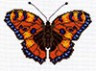 Канва с рисунком "Оранжевая бабочка" 1 шт. (510) 20см х 22см