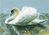 Канва с рисунком "Белый лебедь" 1 шт. (381) 24см х 30см