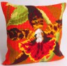 Набор для вышивки "Тигровая Орхидея" подушка 1 шт. ("Collection D'Art" 5001) 40см х 40см