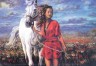 Канва с рисунком "Прогулка в поле" серия 11.000 1 шт. (Collection D'Art 11486) 50см х 60см