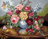 Канва с рисунком "Букет цветов" серия 11.000 1 шт. (Collection D'Art 11580) 50см х 60см