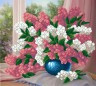 Канва с рисунком Букет цветов у окна 1 шт. ("М.П.Студия" Г-063) 35см х 40см