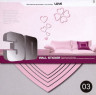 Наклейка для украшения помещений декоративная 3D Сердечки блистер 4 шт. (03)