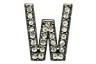 Алфавит со стразами Буква "W" 1 шт. ("Micron" GA-W)