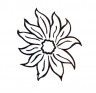Термонаклейка цветок 1 шт. (GG-1013) 130мм х 120мм